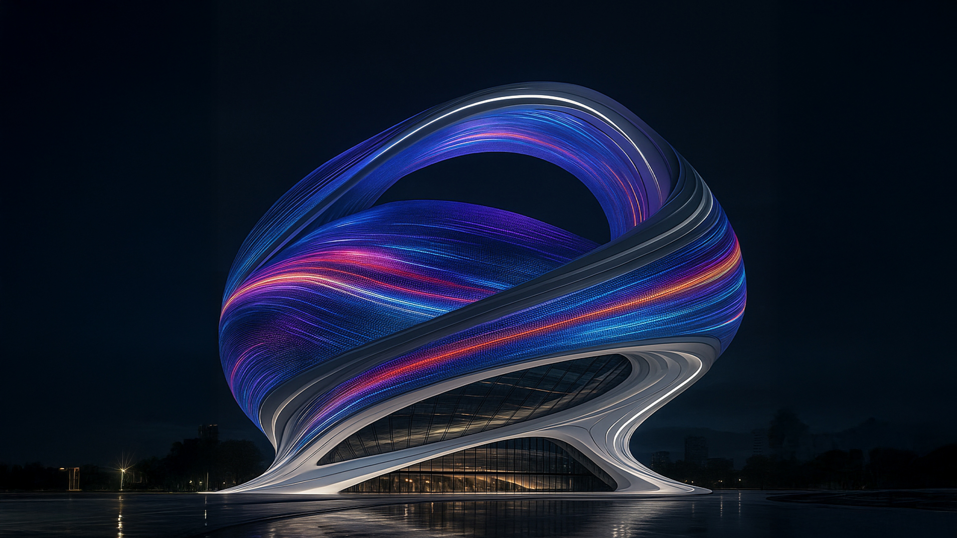 Flux Halo modular LED stadium design